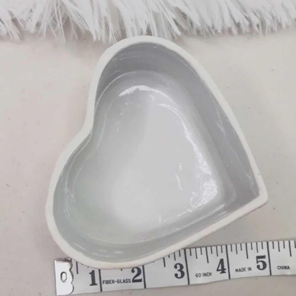 Trinket ceramic heart box & ceramic basket floral